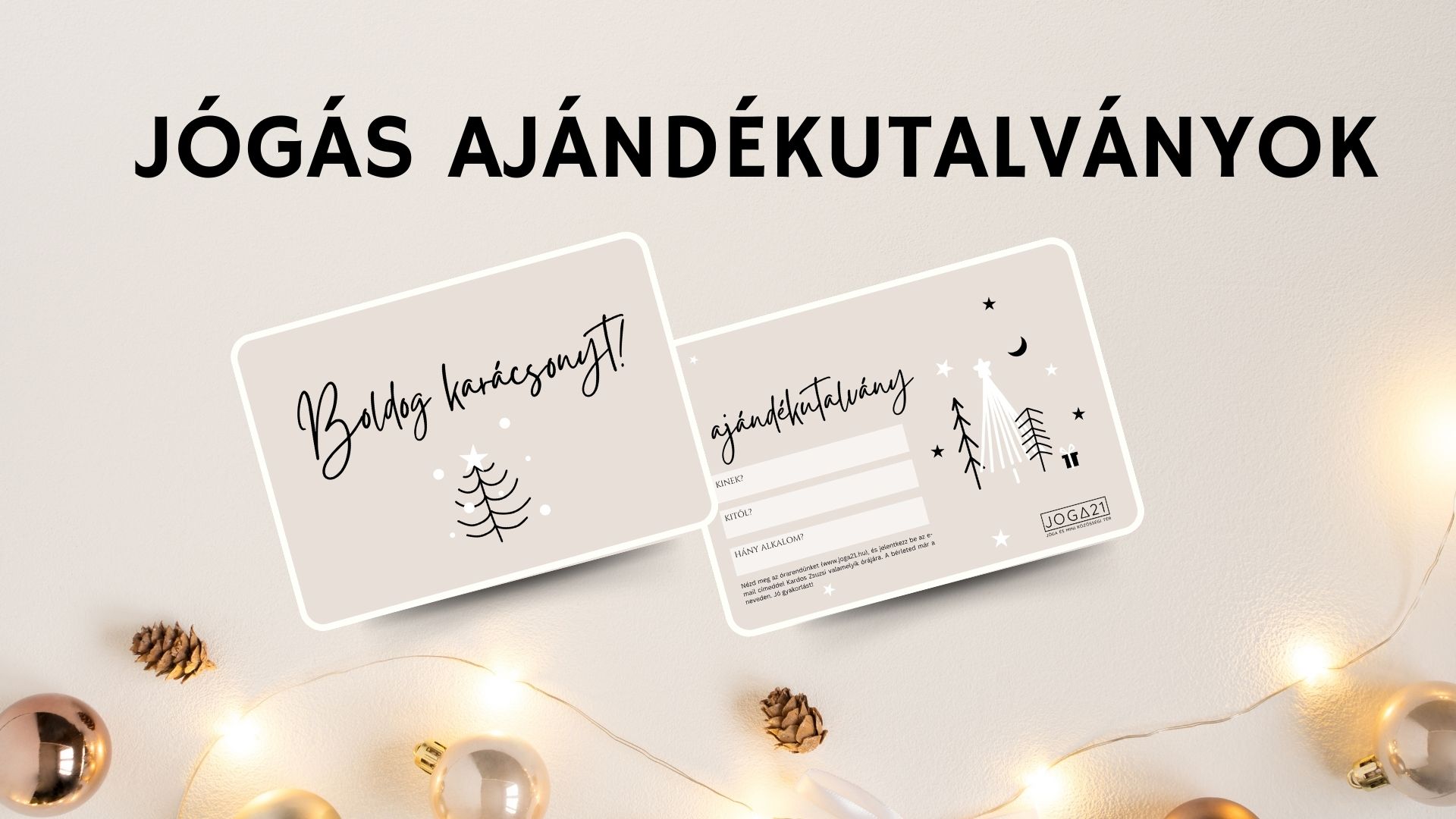 Ajándékutalvány jógásoknak Ajándékutalvány jógásoknak