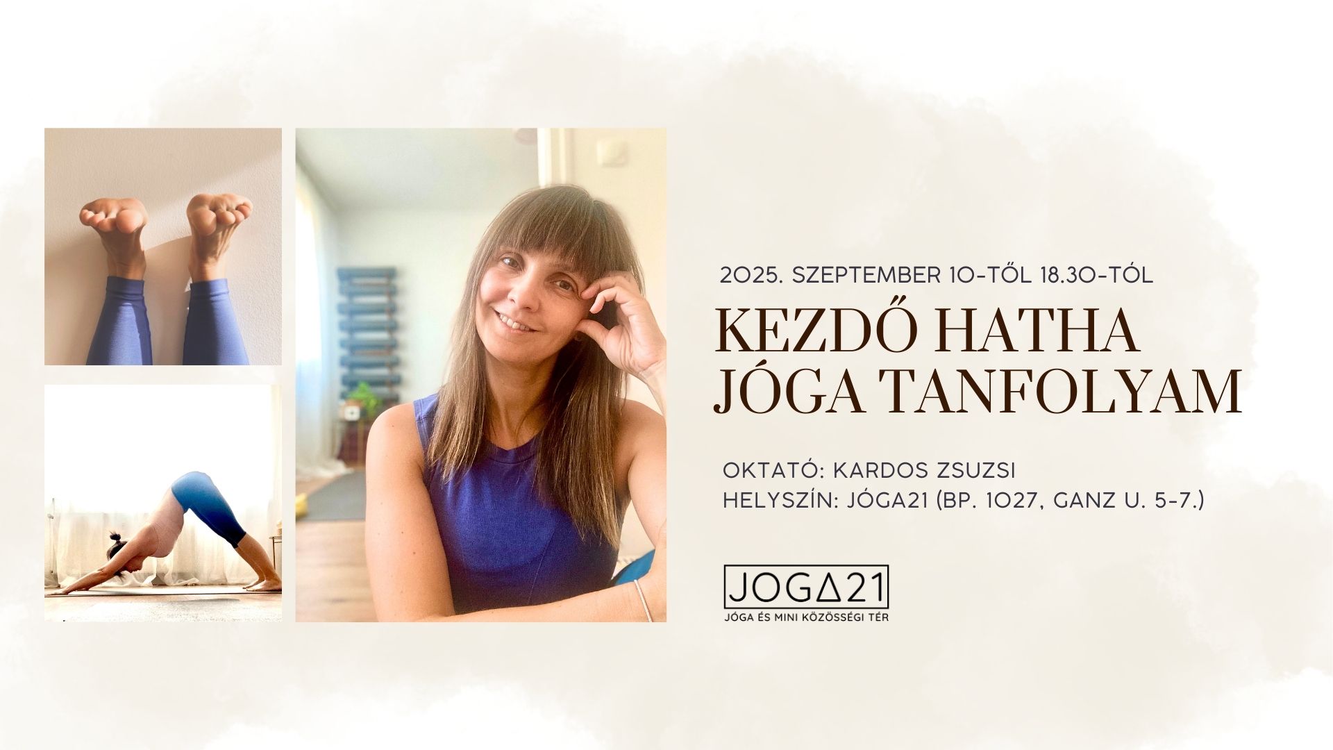 Kezdő hatha jóga tanfolyam - 2025. szeptember 10-től