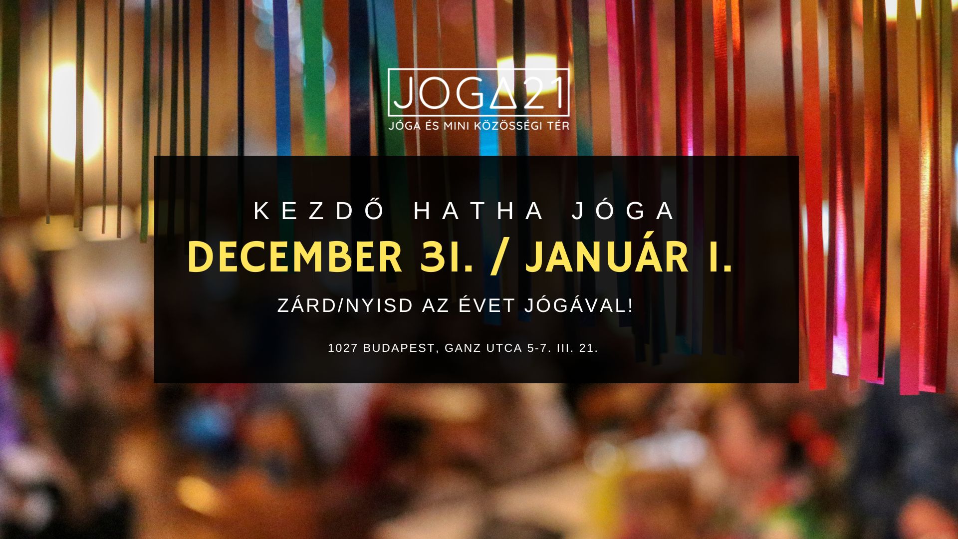 SzilveszterI/újévi hatha jóga
