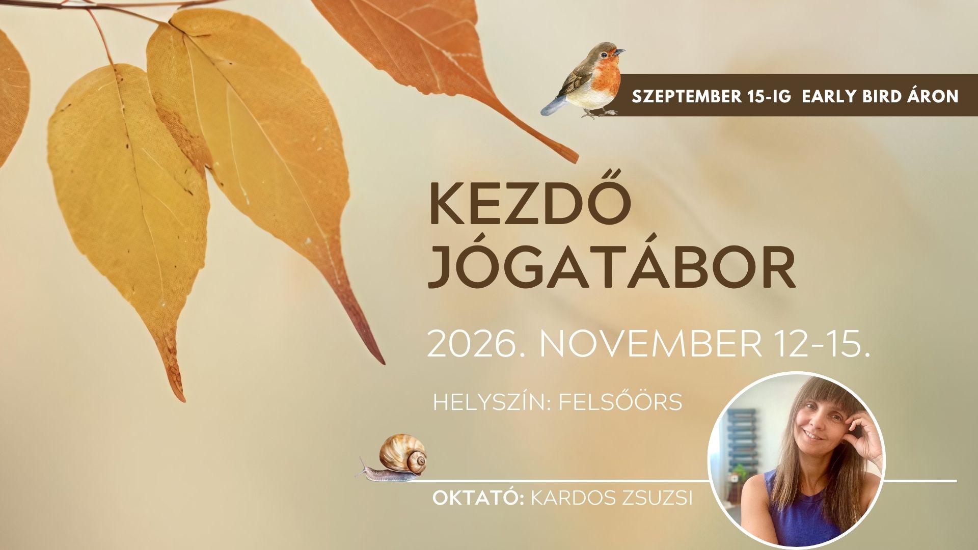 Kezdő jógatábor - 2026. november 12-15.