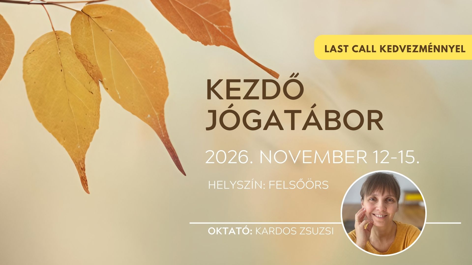 Őszi jógatábor